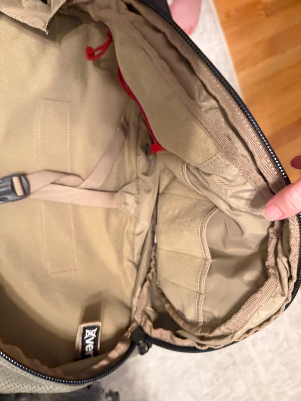 Like New Vertx Military Grade Tactical Commuter Sling 2.0 Backpack - Khaki. - Picture 6 of 7